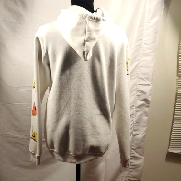 Nickelodeon SpongeBob Squarepants White Hoodie Size Small - Picture 7 of 9